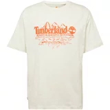 Timberland Majica narančasta / bijela