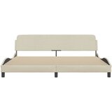  Okvir za krevet Dover krem 200x200 cm od tkanine | Eponuda.com