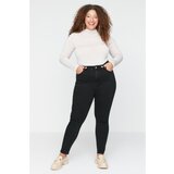 Trendyol Curve Black High Waist Lycra Skinny Jeans Cene