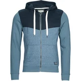 Tom Tailor Puloverji COLORBLOCK ZIPPER Modra