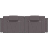 vidaXL Vzglavna stranica siva 120 cm umetno usnje, (21048581) | Shoptok.si