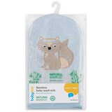 BabyOno rukavica za pranje bambus Lisica, plava | shoptok.hr