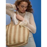 Sinsay Velika pletena torba za rame s privjeskom | shoptok.hr