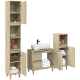  3-dijelni set kupaonskog namještaja boja hrasta sonome drveni | shoptok.hr