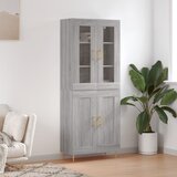  Visoka komoda siva sonome 69,5x34x180 cm od konstruiranog drva | shoptok.hr
