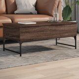 Furnova Klubska mizica rjavi hrast 100x50x40 cm inženirski les, (21913231) | Shoptok.si