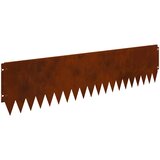  Ograda oko Travnjaka 10 pcs 103 x 25 cm Čelik Rđa | shoptok.hr