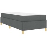  Krevetna konstrukcija Tamno siva 90 x 190 cm tkanina | Shoptok.si