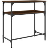  Konzolni stol smeđa boja hrasta 75x35 5x75 cm konstruirano drvo | shoptok.hr