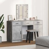  Toaletni stol s vratima Siva 50 x 41 x 135 cm Konstruirano drvo Cijene
