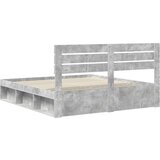  Konstrukcija postelje Beton 180 x 200 cm Masivno borovo les, (5000103601) | Shoptok.si
