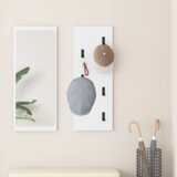 vidaXL Nadwyčajna obešalnik za plašče Bela 30 x 1.5 x 80 cm | Shoptok.si