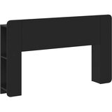  Glava kreveta s ormarićem s pohranom Crna 135 x 18,5 x 80 cm | shoptok.hr