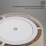 BRILO LED prigušiva punjiva stona lampa LOLE LED/3W/5V IP44 srebrna | Eponuda.com