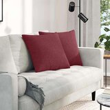 vidaXL Blazine za kavč 2 pcs Vinorodna rdeča 50 x 50 cm blago | Shoptok.si