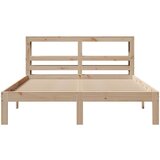 vidaXL Posteljni okvir z vzglavjem 120x190 cm trdna borovina, (21311234) | Shoptok.si