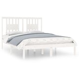 The Living Store Posteljni okvir bel iz trdne borovine 120x200 cm - Posteljni Okvir, (21524339) | Shoptok.si