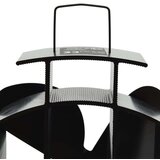 vidaXL ventilator za peć na toplinski pogon s 4 lopatice crni | shoptok.hr