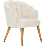 MID.YOU FOTELJ, krem barve, ekru les, tekstil | Shoptok.si
