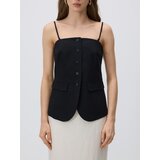 Reserved Prsluk s dodatkom lana - crno | shoptok.hr