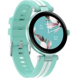 Canyon Semifreddo SW-61, Rtl8762dt, 1.19'' Amoled 390x390px, oncell TP, 192KB RAM, 3.7V 190mAh battery, Green alumunum alloy case middle frame+plastic bottom case+green and white silicone strap + silver strap buckle. Host: Φ42.5*10.4mm strap: 261*18mm 37 | Shoptok.si