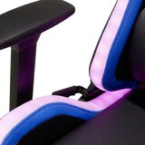 Novel GAMING STOL kovina, umetna masa, tekstil modra, črna, bela | Shoptok.si