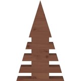  Drveno božićno drvce KOTKA 120 cm Masivna borovina - 120 cm Tamno smeđa završna obrada | shoptok.hr