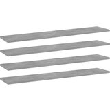 vidaXL Dodatne police za omaro 4 kosi betonsko sive 100x20x1,5 cm | Shoptok.si
