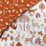 Douceur d intérieur Bijela/boja terakote pamučna dječja posteljina za krevet za jednu osobu 140x200 cm Roxy – | shoptok.hr