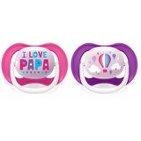 Avent tolažilna duda - silikon Ultra air, 6-18m, Ž, Mama/Balon, 2/1 SCF080/04 | Shoptok.si