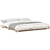 vidaXL Posteljni okvir Rjava 200 x 210 cm Trdna borovina, (5000128226) | Shoptok.si