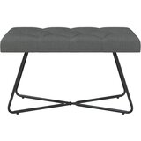  Klupa s gumbastim tkanjem Tamnosiva 80 x 40 x 46 cm Tkanina | Eponuda.com
