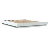 vidaXL Posteljni okvir bel 150x200 cm inženirski les | Shoptok.si