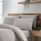 Catherine Lansfield Siva posteljnina za zakonsko posteljo/podaljšana iz mikrovlaken 230x220 cm So Soft Easy Iron – | Shoptok.si