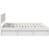  Okvir za krevet Bijelo 200 x 200 cm Čvrsto borovo drvo | shoptok.hr
