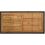  Barski stol sa stalkom za pohranu crni 120x60x110 cm poliratan | Eponuda.ba