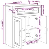  Kreveta Hrast sonoma 66 x 34,5 x 87 cm Konstruirano drvo | shoptok.hr