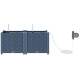  Vrtna saksija 2 pcs Sivi 80 x 40 x 37,5 cm Plastika | shoptok.hr