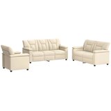  Set sofe 3 pcs Krem Umjetna koža | shoptok.hr