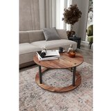 Hanah home Club sto s rupom, okrugli, 70x38x70 cm, smeđi | Eponuda.ba