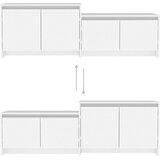 TV ormarić bijeli 146,5 x 35 x 50 cm od konstruiranog drva | shoptok.hr