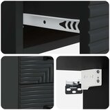  Stenski nočni omarici s predalom 2 pcs Črna 34,5 x 33 x 40 cm, (5000209592) | Shoptok.si