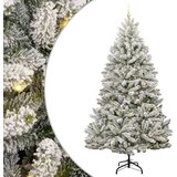 vidaXL Umjetno božićno drvce Zelena i bijela 300 cm PVC i metal | shoptok.hr