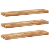  Plutajuće police 3 kom 100x20x4 cm Masivno drvo akacije s uljnim premazom | Shoptok.si