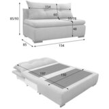 MID.YOU ZOFA S POSTELJNO FUNKCIJO, rjava tekstil | Shoptok.si