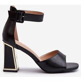 EVENTO PE1 Elegant Black Women's Sandals with Heel Rosazara | Eponuda.ba