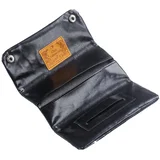 Vintage Prenosna Torbica za Tobak z Držalom za Papir – Mehko PU Usnje Black, (5000241889)
