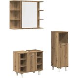  Kopalniška garnitura 3-delna artisan hrast inženirski les | Shoptok.si