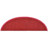  Prostirke za stepenice 10 kom 56x17x3 cm crvene poluokrugle | shoptok.hr