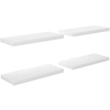  Plutajuće zidne police 4 kom sjajne bijele 60x23 5x3 8 cm MDF | shoptok.hr